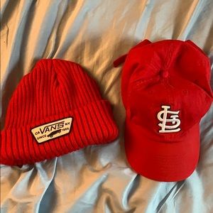 Vans hat & Saint Louis RED HATS